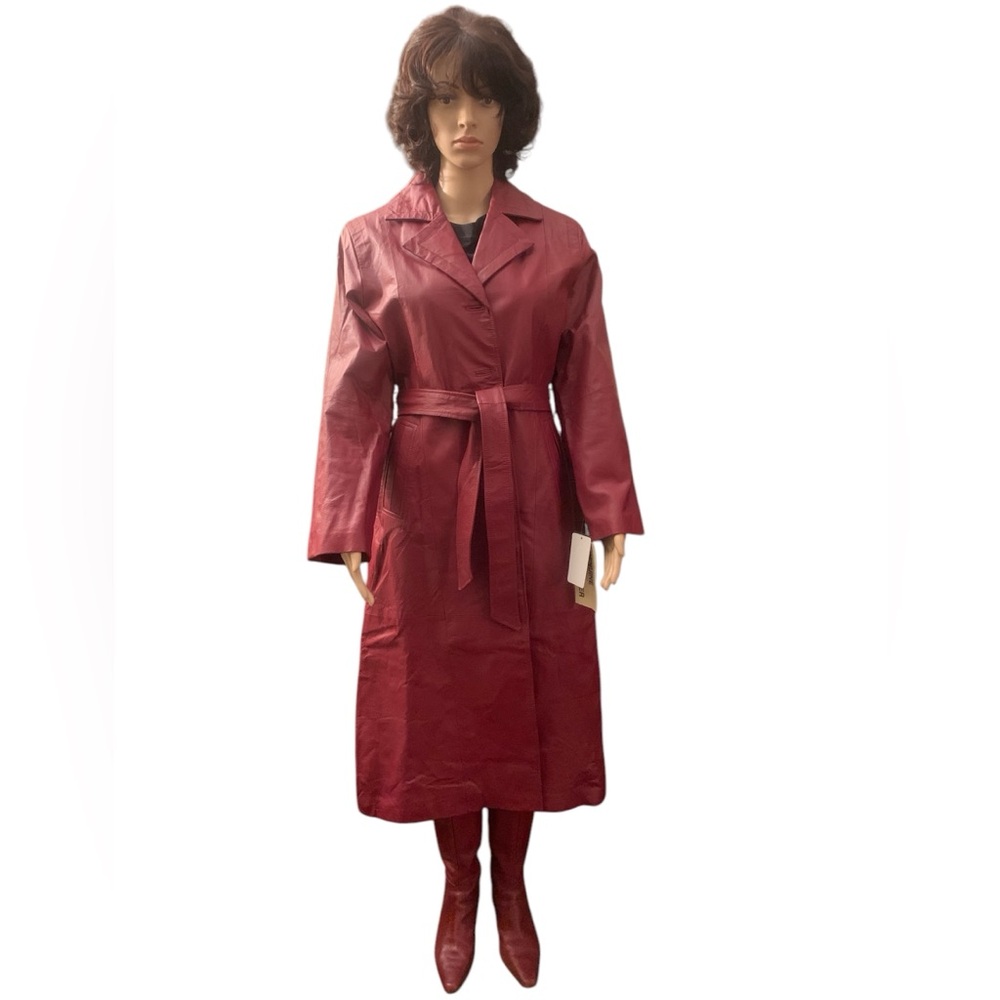 Ladies Full Length Leather Coat